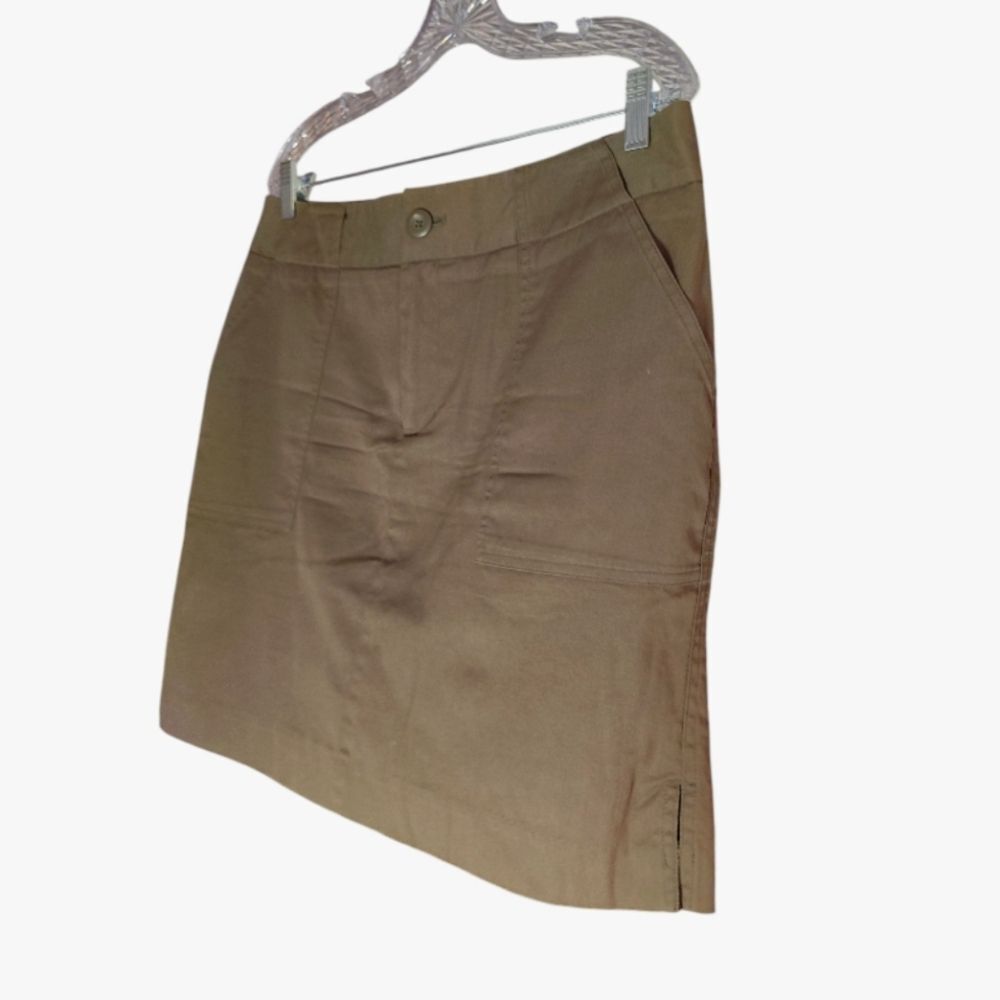 Mossimo Stretch Hunter Green Mini Cargo Skirt Siz… - image 5